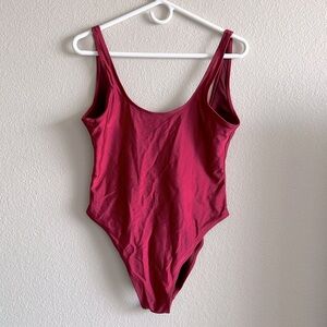 Dixperfect‎ Black High Cut One Piece Swimsuit L Minimalist Clean Girl 90s